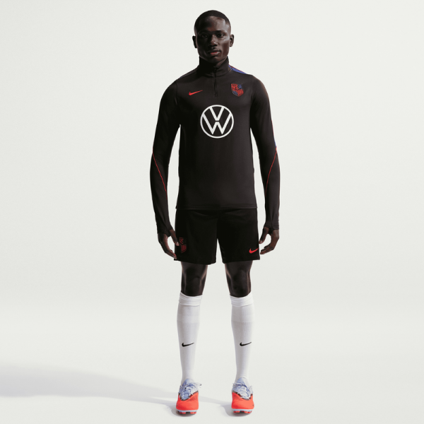 USMNT Nike 2026 Strike Dri-FIT Quarter-Zip Long Sleeve Drill Top - Black