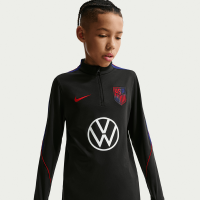 Подростковая USMNT Nike 2026 Strike Dri-FIT Long Sleeve Quarter-Zip Drill Top - Black