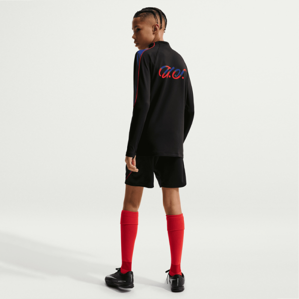 Подростковая USMNT Nike 2026 Strike Dri-FIT Long Sleeve Quarter-Zip Drill Top - Black