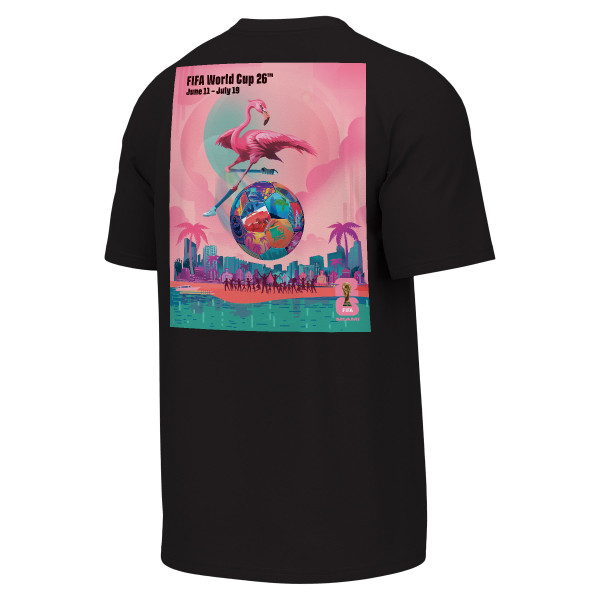 Футболка 2026 FIFA World Cup Outerstuff Miami Host City Poster Graphic - Black