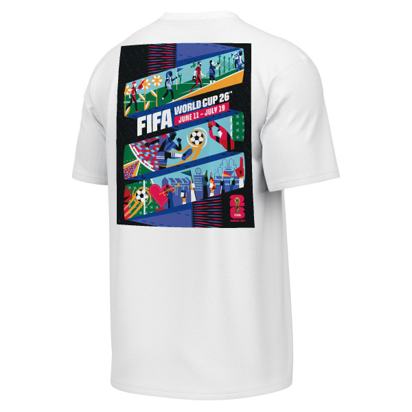 Футболка 2026 FIFA World Cup Outerstuff Kansas City Host City Poster Graphic - White