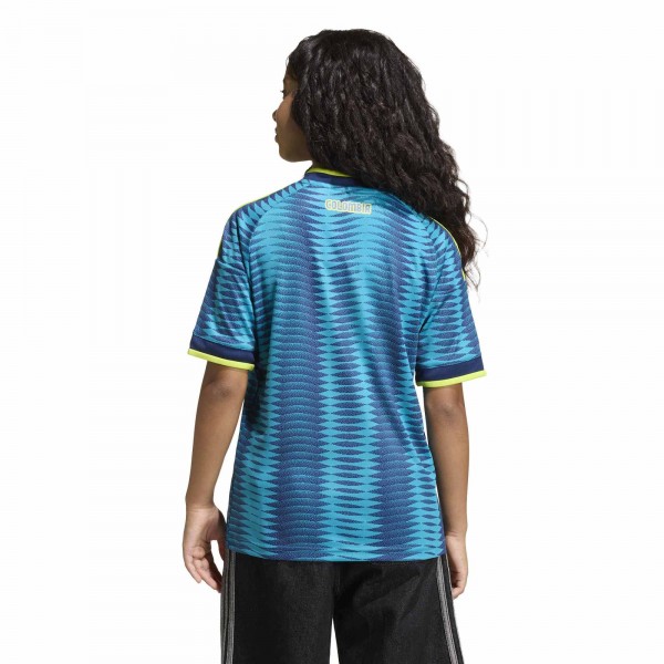 Подростковая Colombia National Team adidas 2026 Away Replica Jersey - Turquoise