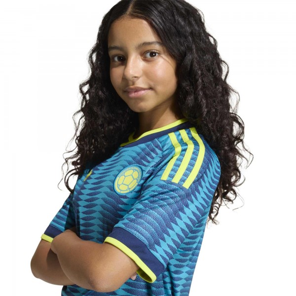 Подростковая Colombia National Team adidas 2026 Away Replica Jersey - Turquoise