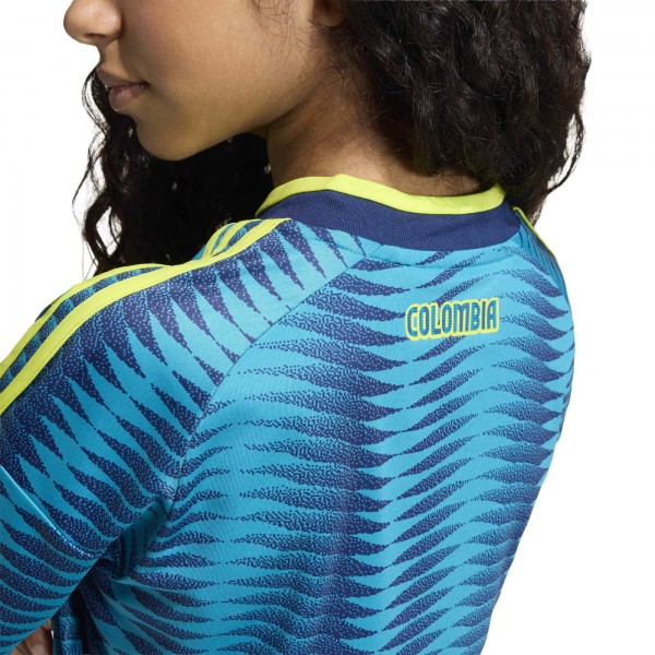 Подростковая Colombia National Team adidas 2026 Away Replica Jersey - Turquoise