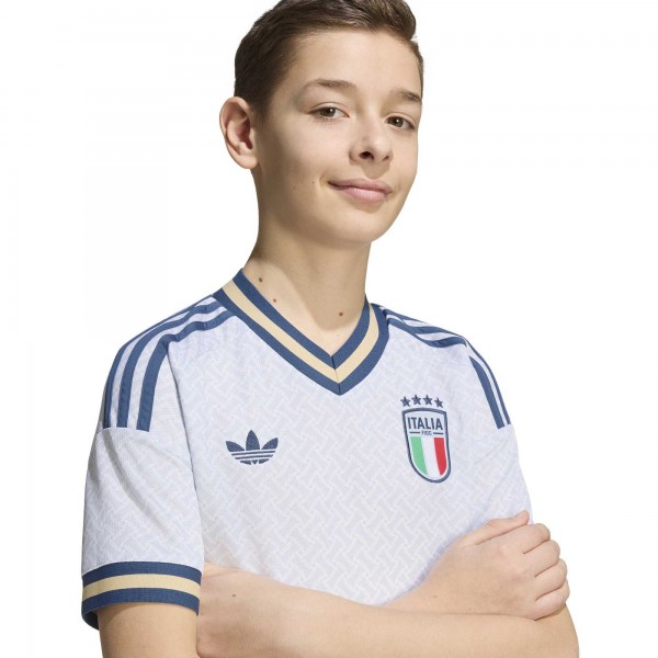 Подростковая Italy National Team adidas 2026 Away Replica Jersey - Light Blue