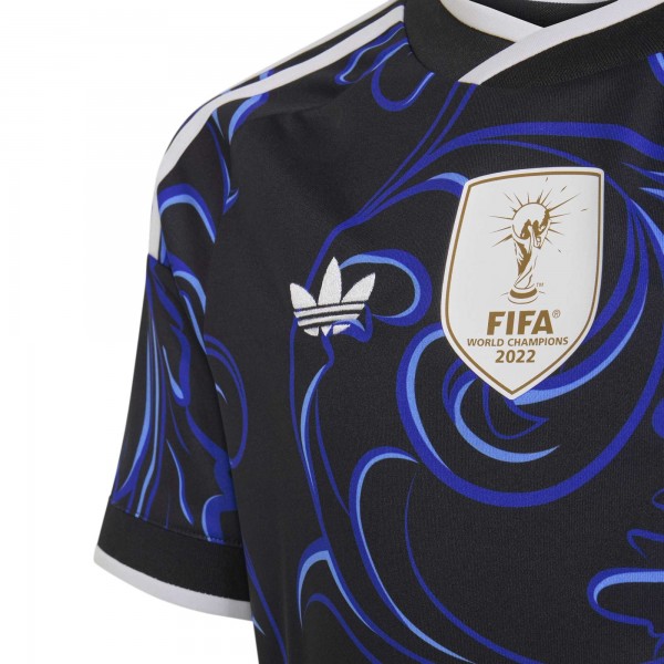 Подростковая Argentina National Team adidas 2026 Away Replica Jersey - Black