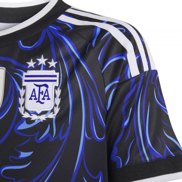Подростковая Argentina National Team adidas 2026 Away Replica Jersey - Black