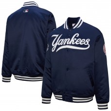 New York Yankees Mitchell & Ness Navy 2000 World Series Full-Snap Varsity Jacket
