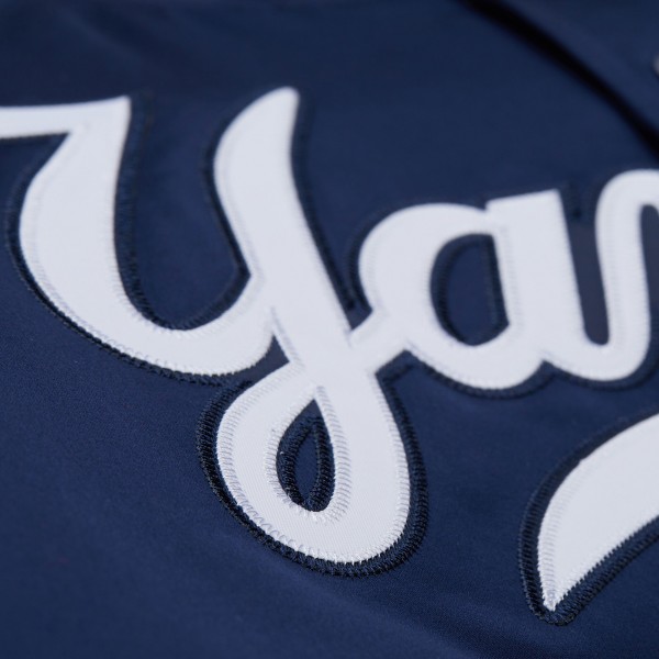 New York Yankees Mitchell & Ness Navy 2000 World Series Full-Snap Varsity Jacket