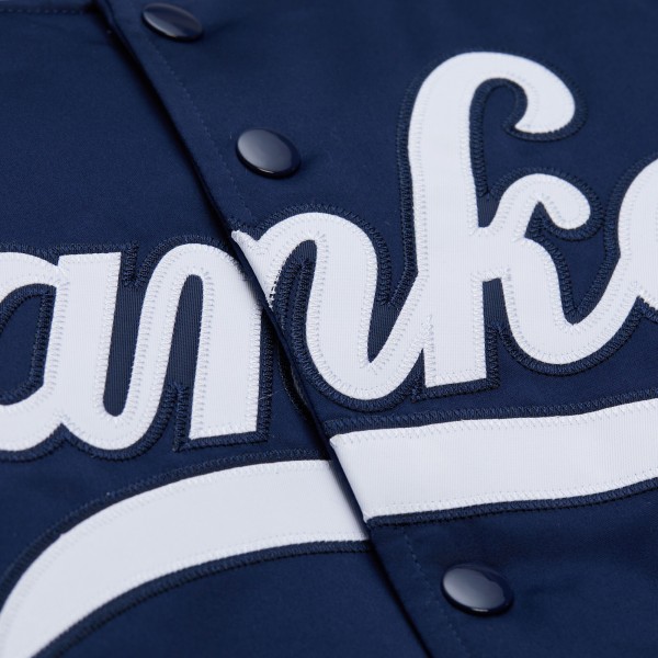 New York Yankees Mitchell & Ness Navy 2000 World Series Full-Snap Varsity Jacket