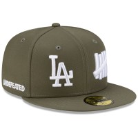 Бейсболка Los Angeles Dodgers New Era x Undefeated Olive Tally 59FIFTY