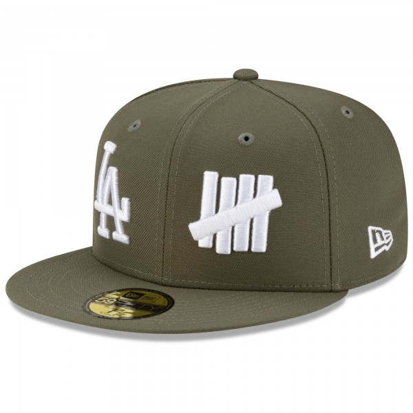 Бейсболка Los Angeles Dodgers New Era x Undefeated Olive Tally 59FIFTY