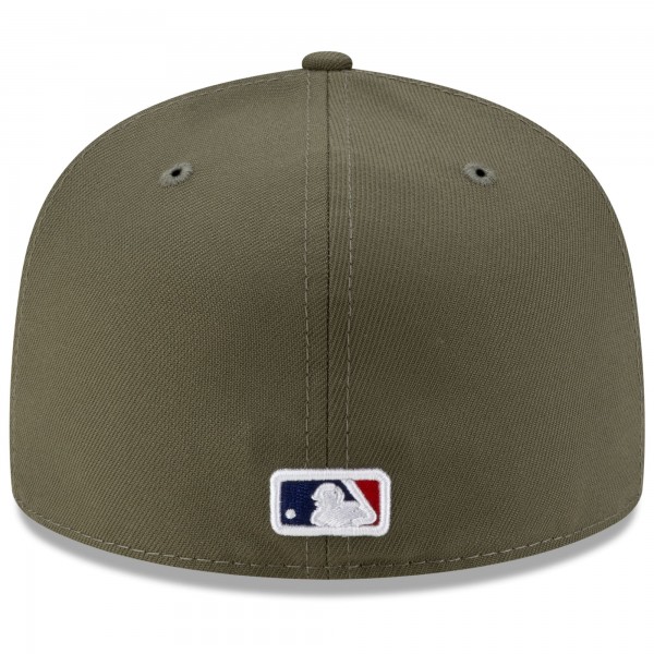 Бейсболка Los Angeles Dodgers New Era x Undefeated Olive Tally 59FIFTY