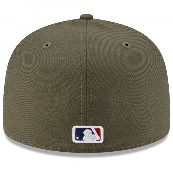Бейсболка Los Angeles Dodgers New Era x Undefeated Olive 59FIFTY