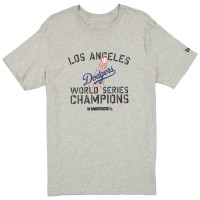 Los Angeles Dodgers New Era x Undefeated Gray World Series Champions T-Shirt