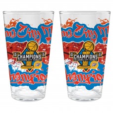 Набор стаканов Oklahoma City Thunder 2025 NBA Finals Champions Two-Piece 16oz. Pint