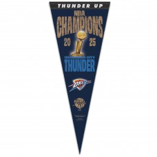 Флажок Oklahoma City Thunder WinCraft 2025 NBA Finals Champions 12 x 30 Official Celebration Premium