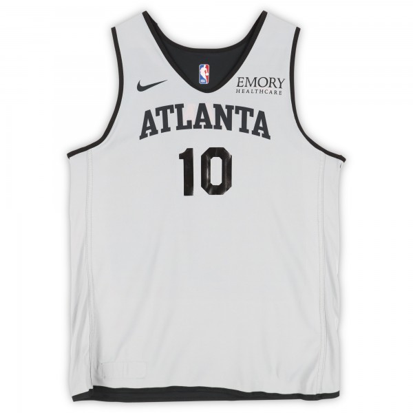 Zaccharie Risacher Atlanta Hawks Fanatics Authentic Practice-Used #10 Black/Gray Reversible Jersey from the 2024-25 NBA Season - Size XL