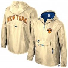New York Knicks Stadium Essentials Unisex 2025/26 City Edition Compete Quarter-Zip Hoodie Jacket - Tan