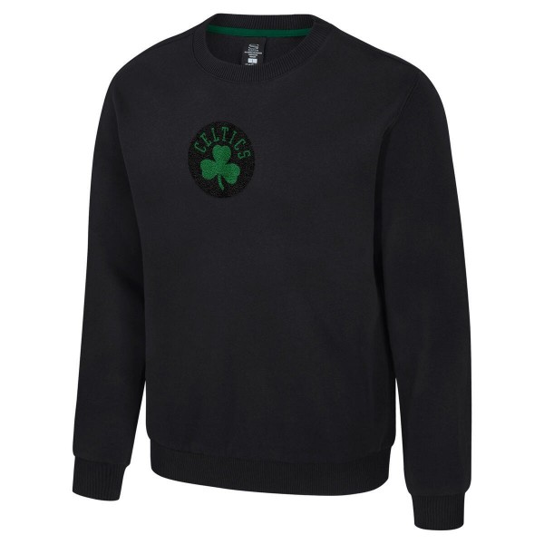 Unisex Boston Celtics Stadium Essentials Black Club Level Chenille Sweatshirt