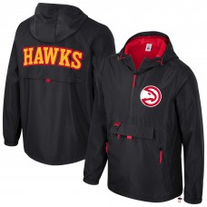 Unisex Atlanta Hawks Stadium Essentials Black Compete Quarter-Zip Hoodie Jacket