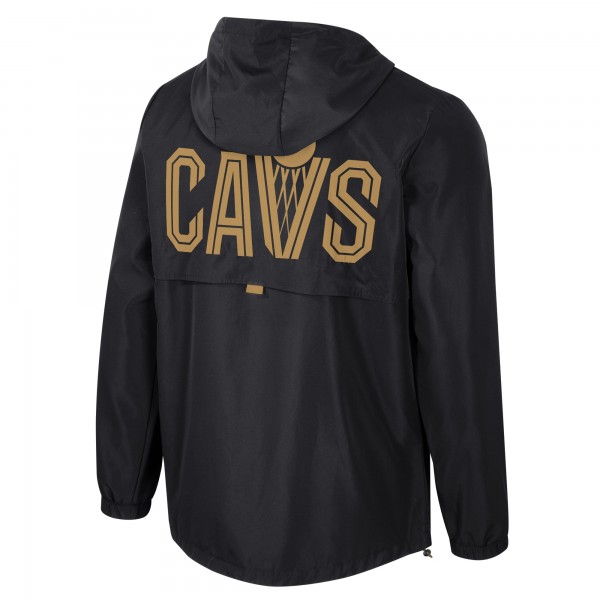 Unisex Cleveland Cavaliers Stadium Essentials Black Compete Quarter-Zip Hoodie Jacket