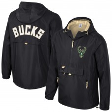 Unisex Milwaukee Bucks Stadium Essentials Black Compete Quarter-Zip Hoodie Jacket