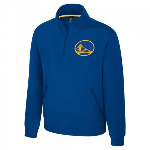Unisex Golden State Warriors Stadium Essentials Royal Varsity Trainer Quarter-Zip Pullover