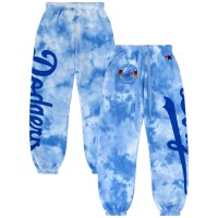 Unisex Los Angeles Dodgers Aviator Nation x MLB Light Blue Tie-Dye Tri-Blend Sweatpants