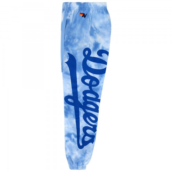 Unisex Los Angeles Dodgers Aviator Nation x MLB Light Blue Tie-Dye Tri-Blend Sweatpants