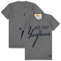Unisex New York Yankees Aviator Nation x MLB Heather Gray Bolt Tri-Blend T-Shirt