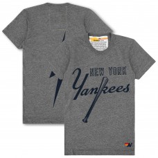 Unisex New York Yankees Aviator Nation x MLB Heather Gray Bolt Tri-Blend T-Shirt