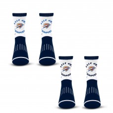 Две пары носков Unisex Oklahoma City Thunder Starter 2025 NBA Finals Champions Circle Quarter