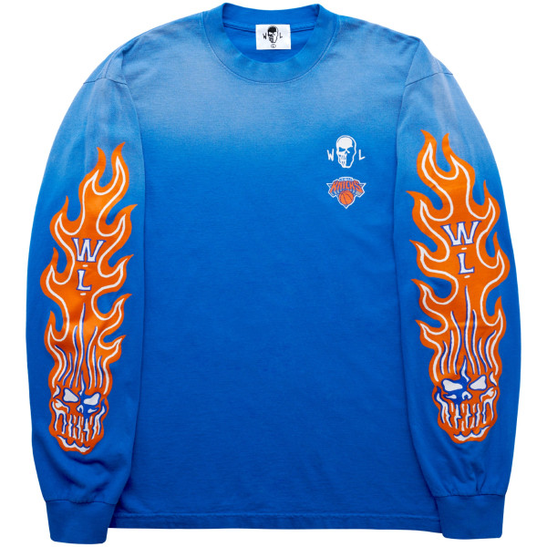 Футболка с длинным рукавом New York Knicks Warren Lotas x Fanatics Fest Blue
