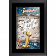 Рамка с автографами Oklahoma City Thunder Fanatics Authentic Framed 10 x 18 2025 NBA Finals Champions