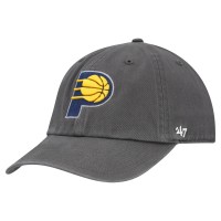 Бейсболка Indiana Pacers 47 Charcoal Primary Logo Clean Up