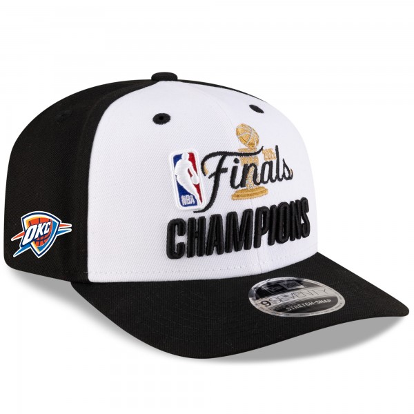 Бейсболка Oklahoma City Thunder New Era White/Black 2025 NBA Finals Champions Parade 9SEVENTY