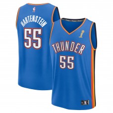 Игровая джерси Oklahoma City Thunder Isaiah Hartenstein Fanatics Blue 2025 NBA Finals Champions Fast Break Replica Player - Icon Edition