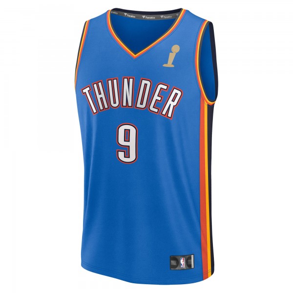 Игровая джерси Oklahoma City Thunder Alex Caruso Fanatics Blue 2025 NBA Finals Champions Fast Break Replica Player - Icon Edition
