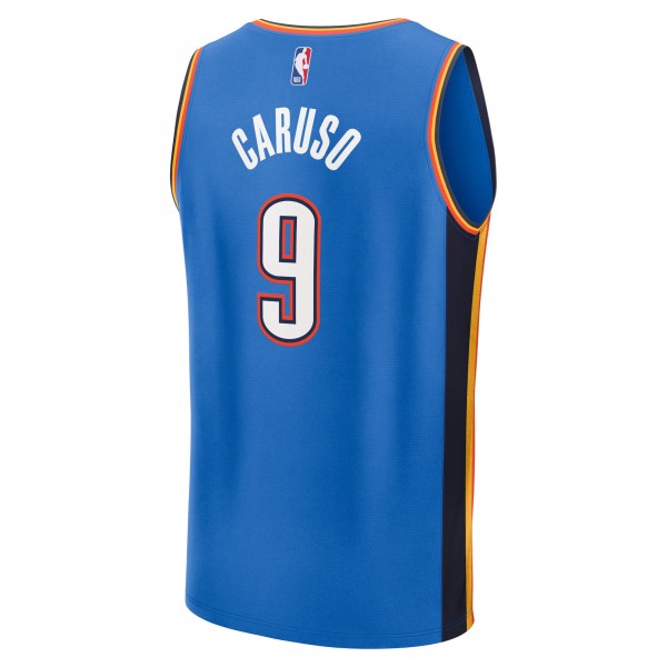 Игровая джерси Oklahoma City Thunder Alex Caruso Fanatics Blue 2025 NBA Finals Champions Fast Break Replica Player - Icon Edition