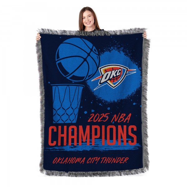 Одеяло Oklahoma City Thunder The Northwest Group 2025 NBA Finals Champions 48 x 60 Tapestry Throw