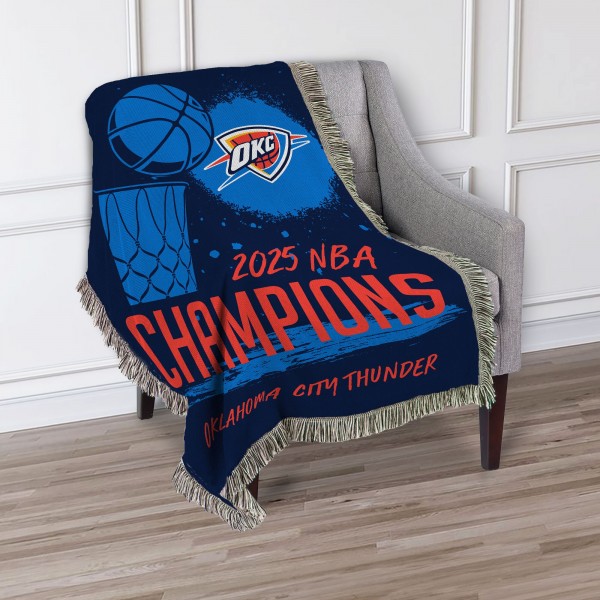Одеяло Oklahoma City Thunder The Northwest Group 2025 NBA Finals Champions 48 x 60 Tapestry Throw