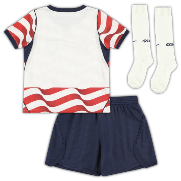 USMNT Nike Preschool 2026 Home Stadium Replica Kit Set - Red/White