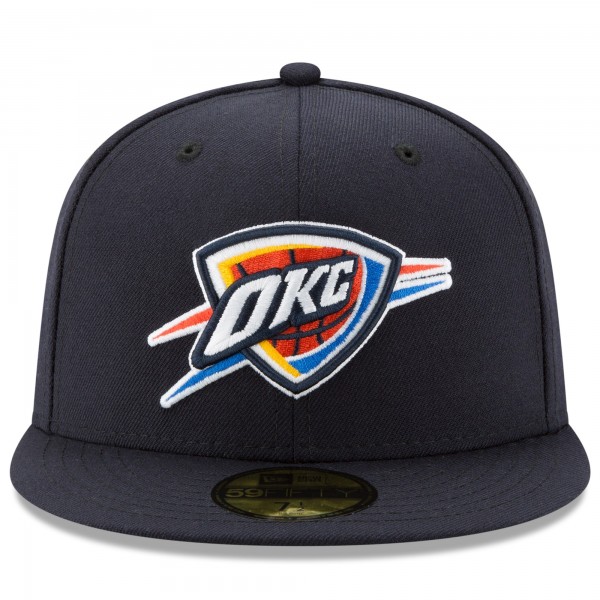 Бейсболка Oklahoma City Thunder New Era Navy 2025 NBA Finals Champions Side Patch 59FIFTY