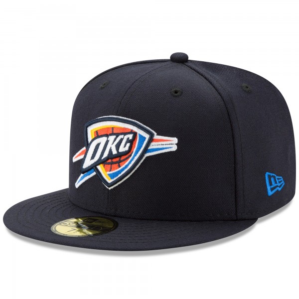 Бейсболка Oklahoma City Thunder New Era Navy 2025 NBA Finals Champions Side Patch 59FIFTY