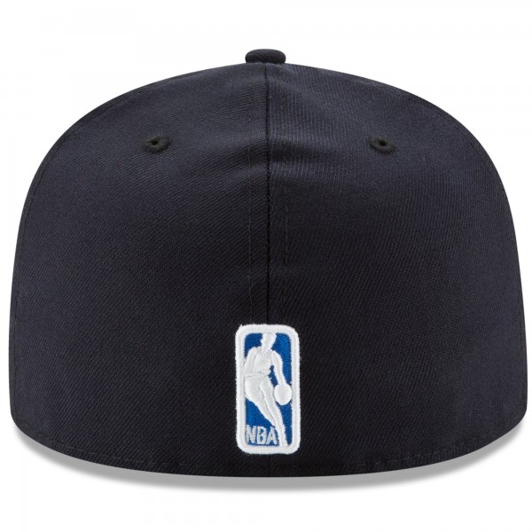 Бейсболка Oklahoma City Thunder New Era Navy 2025 NBA Finals Champions Side Patch 59FIFTY