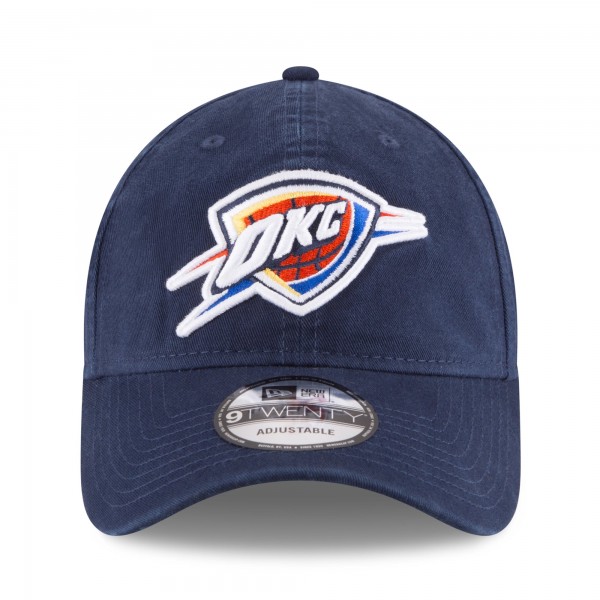 Бейсболка Oklahoma City Thunder New Era Navy 2025 NBA Finals Champions Side Patch 9TWENTY