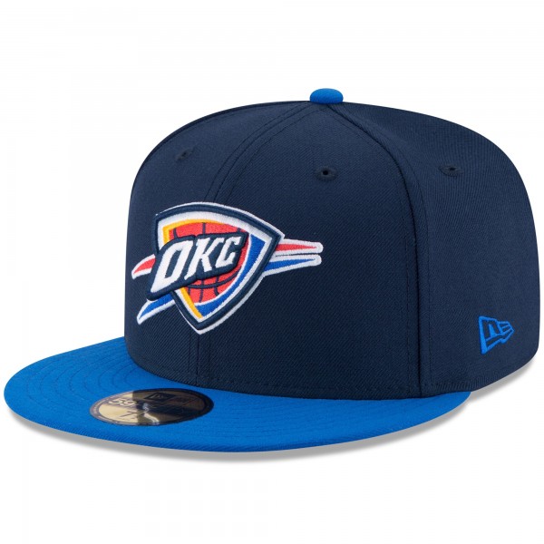 Бейсболка Oklahoma City Thunder New Era Navy/Blue 2025 NBA Finals Champions Side Patch Two-Tone 59FIFTY