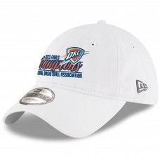 Бейсболка Oklahoma City Thunder New Era White 2025 NBA Finals Champions Script 9TWENTY