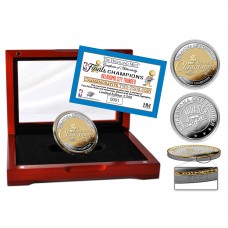 Монета Oklahoma City Thunder Highland Mint 2025 NBA Finals Champions Gold & Silver Two-Tone Commemorative Collector Coin